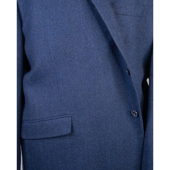 Jos A Bank 1905 Solid Blue Sz 52R/S Sport Coat Jacket Blazer Two Button Wool - Picture 3 of 13